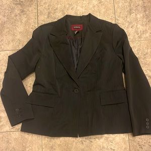 Black striped blazer